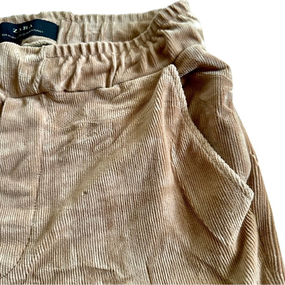 Zara corduroy stretch high rise joggers Small - Picture 3 of 5